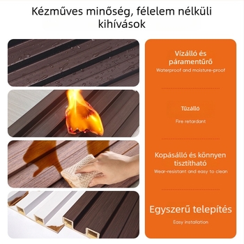 PVC falpanel, sík forma, modell 16-20-1, hangszigetelés 80, hővezetőképesség 0.17