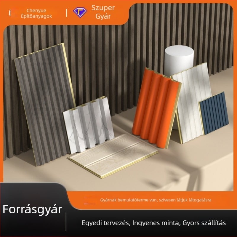 PVC falpanel, sík forma, modell 16-20-1, hangszigetelés 80, hővezetőképesség 0.17