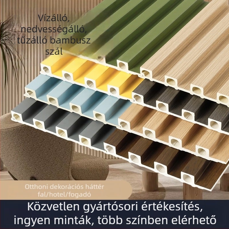 Grille falpanel ökológiai fából, üreges PVC dizájn, modell Grille, stílus: Grille, Amerikai, Új Kínai, Modern Minimalista, TV háttérfalra és mennyezetre