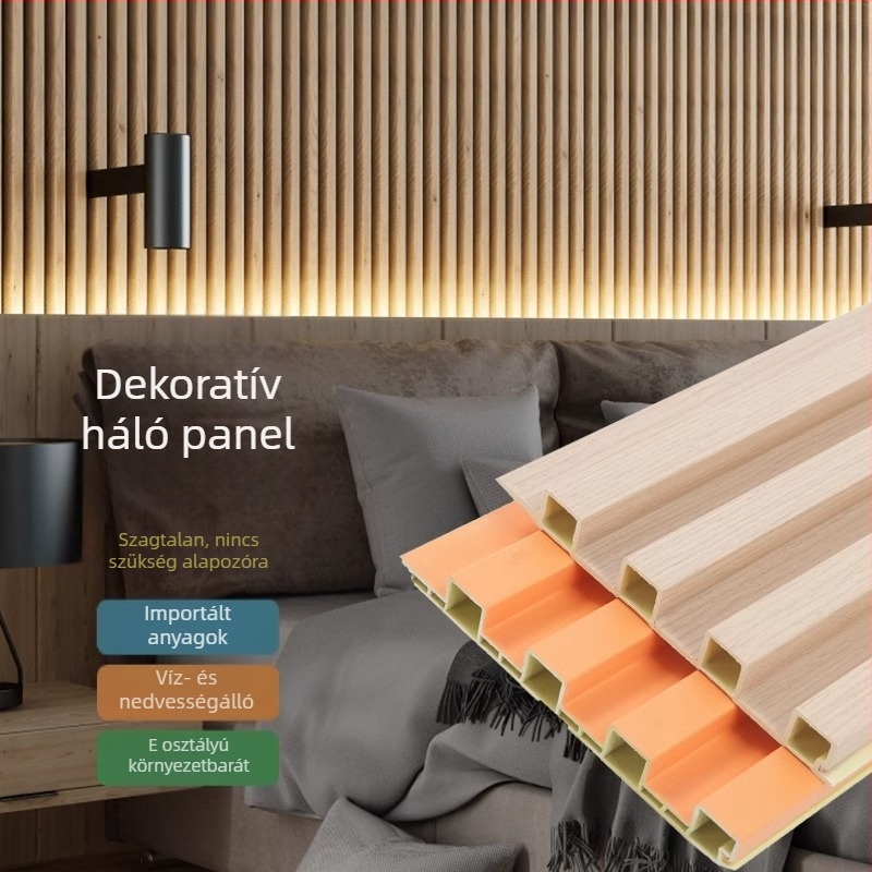 Praise blessings WPC grill hátter fal panel – varrat nélküli stílus, anyag WPC, modell Grill Background Wall