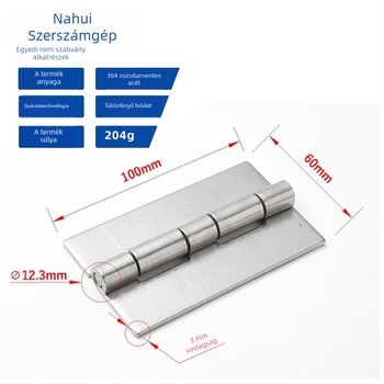 304 rozsdamentes acél csukló, közönséges vastagságú, vibrációs polírozott felület, lyukmentes