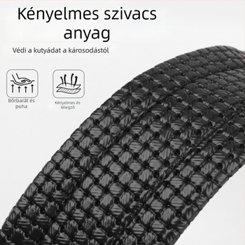 Nylon kutyaszájkosár, állítható, harapás elleni, ugatás elleni, lenyelés elleni védelem, kényelmes vastagított kialakítás