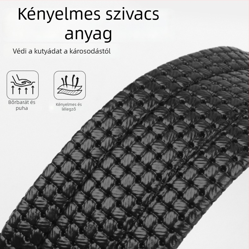 Nylon kutyaszájkosár, állítható, harapás elleni, ugatás elleni, lenyelés elleni védelem, kényelmes vastagított kialakítás