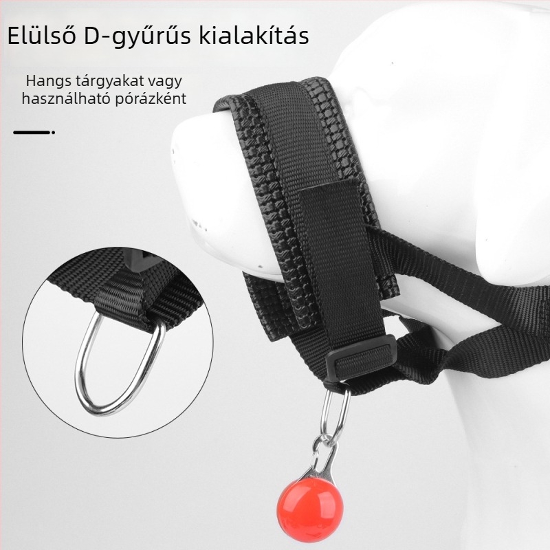 Nylon kutyaszájkosár, állítható, harapás elleni, ugatás elleni, lenyelés elleni védelem, kényelmes vastagított kialakítás