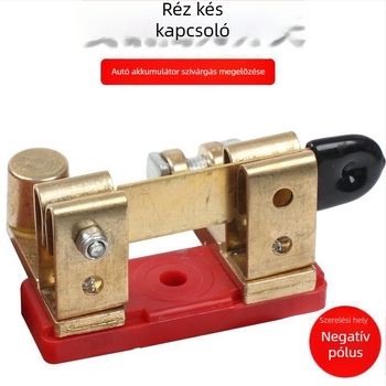 Gilotin típusú autóakkumulátor leválasztó kapcsoló – Modell: Disconnect Switch, Cikkszám: bWpDMmpW