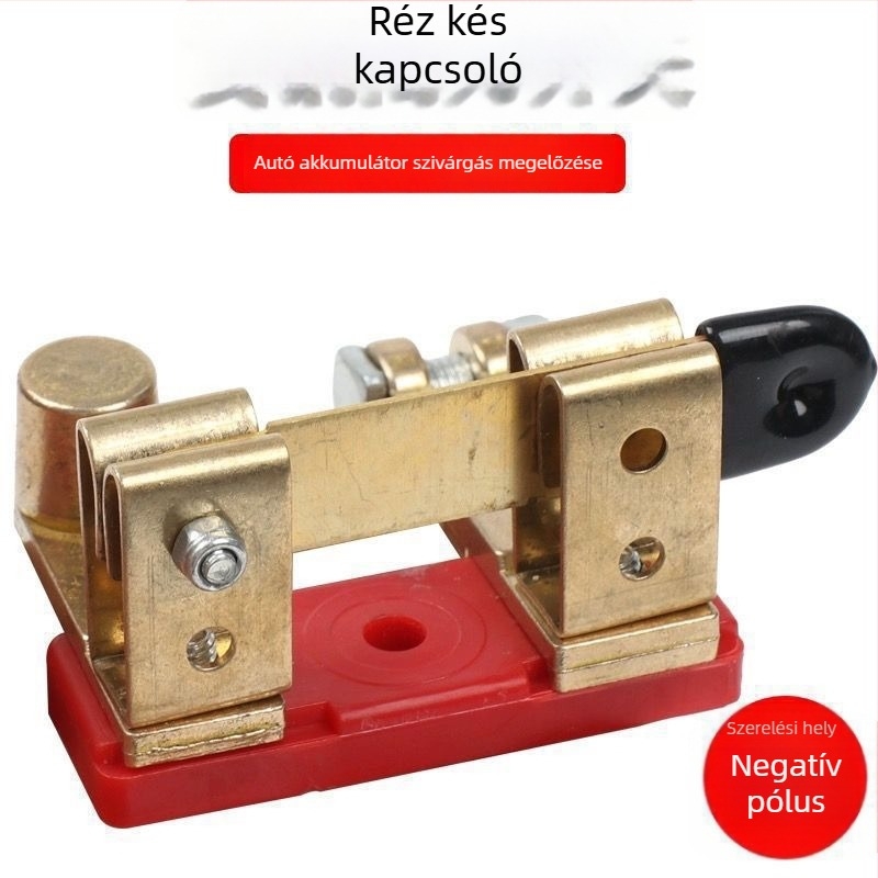 Gilotin típusú autóakkumulátor leválasztó kapcsoló – Modell: Disconnect Switch, Cikkszám: bWpDMmpW