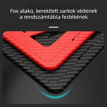 Autó rendszámtábla keret, ABS műanyag, univerzális, testreszabható feldolgozás, a rendszámtábla rögzítéséhez