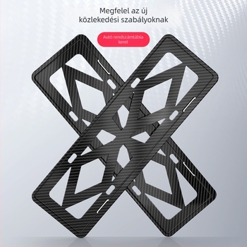 Autó rendszámtábla keret, ABS műanyag, univerzális, testreszabható feldolgozás, a rendszámtábla rögzítéséhez