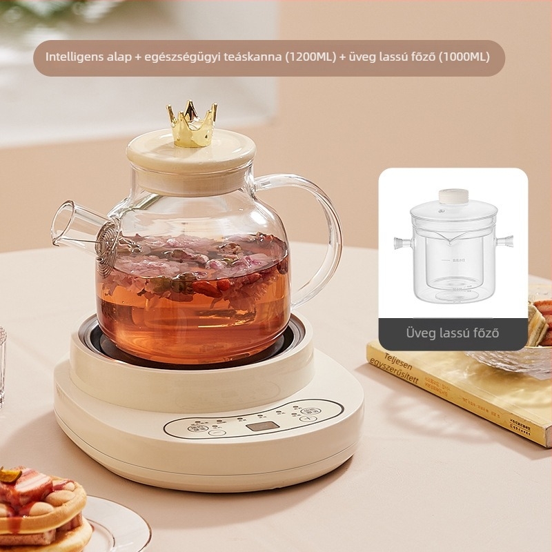 Health Pot XF-200 — kapacitás 1–1,5 L, teljesítmény 600 W, 220 V, boroszilikát üvegből készült test