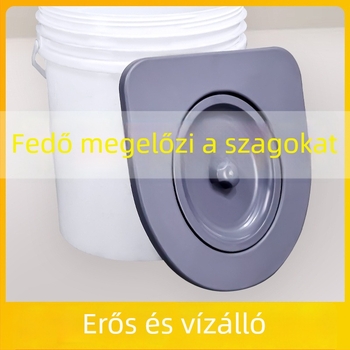 Univerzális WC-ülésgyűrű fedővel, vastított, hordozható idős személyek számára • Anyag: PP tábla • Stílus: standard/modern/minimalista • Eredet: Hebei