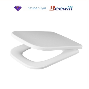 Vécéfedél ureá- formaldehid gyantából, lassú záródású mechanizmussal, állítható furatköz 155±20 mm, modellek U102/187/193/101/104/197/117/CR101/106/102/103