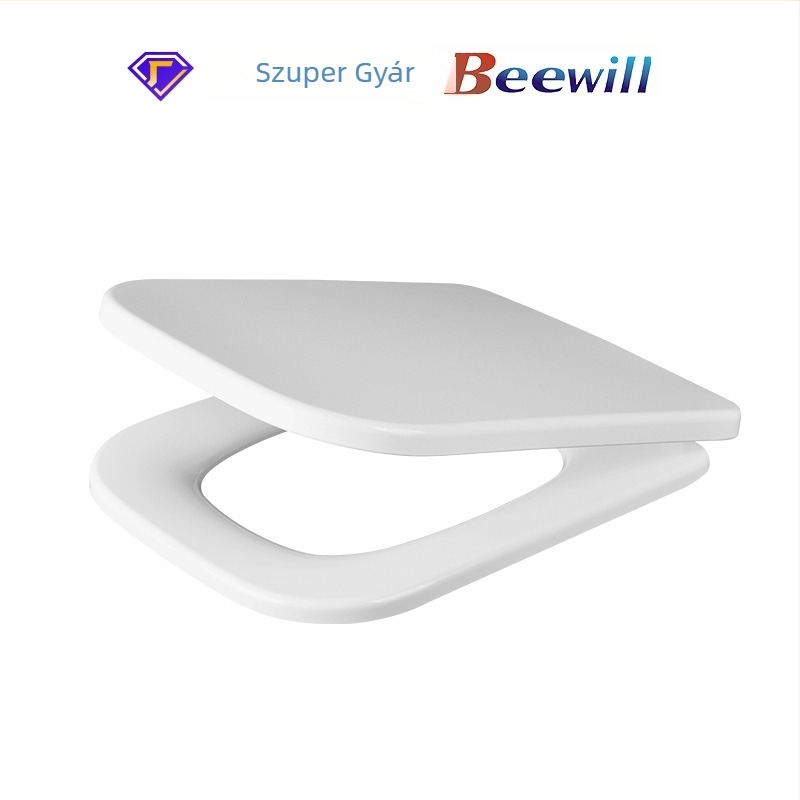 Vécéfedél ureá- formaldehid gyantából, lassú záródású mechanizmussal, állítható furatköz 155±20 mm, modellek U102/187/193/101/104/197/117/CR101/106/102/103