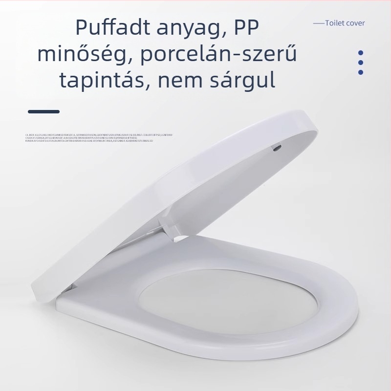 UV-típusú párnázott WC-ülőke, univerzális, vastag talppal, PP lemez, furatok közötti távolság 12-18