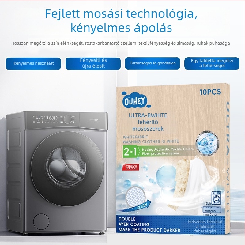 Ruhafehérítő tabletták – Whitening Tablets sorozat, nettó tartalom 200 g alatt, dobozban 204 db, alapcsomagolás