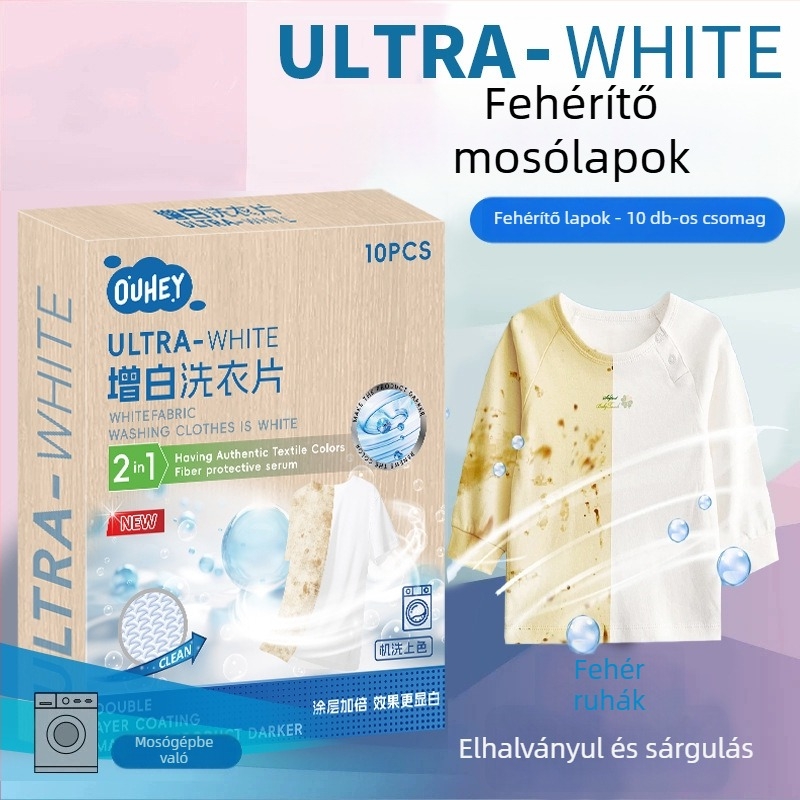 Ruhafehérítő tabletták – Whitening Tablets sorozat, nettó tartalom 200 g alatt, dobozban 204 db, alapcsomagolás