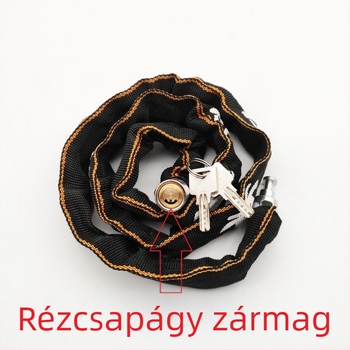 Hengshen Lock 612 Textilbevonatú láncszár kerékpárok és motorkerékpárokhoz — vas, 360 g, Modell: 612
