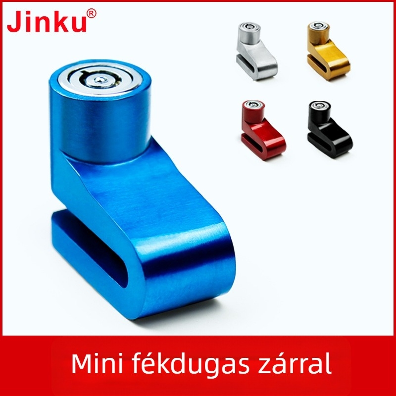 Jinku tárcsafék-zár kerékpárok és motorkerékpárok számára – 147-es modell, cinkötvözet, 150 g