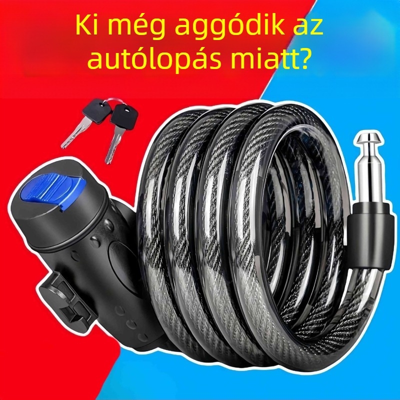 Univerzális márka nélküli lánc zár kerékpárhoz és motorkerékpárhoz, minimalist stílus, testreszabás nélküli