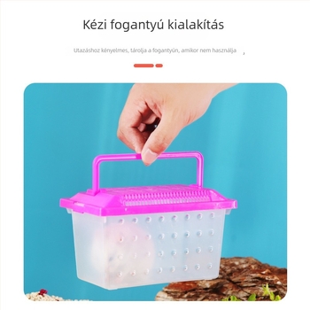 Átlátszó szállítódoboz hörcsögöknek — tartós műanyag, Ha whale bear márka, háziállat‑fészek