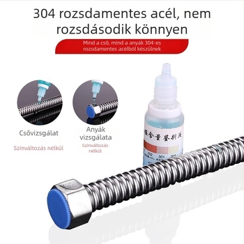 Bellows 304 rozsdamentes acél rugalmas fémcső a gáz- és vízmelegítő bemenetéhez, forró és hideg víz, magas nyomás, LSWY márka