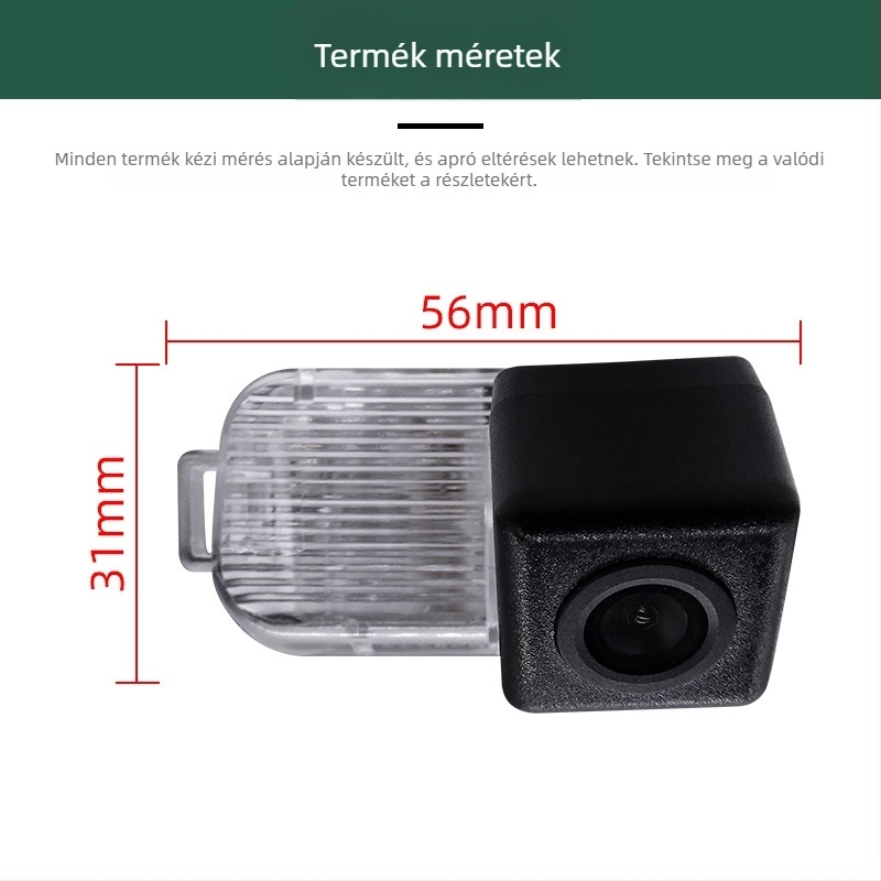 Mazda 3 (2014–2017) hatchback számára HD éjszakai látású hátsó kamera — 12V, 170° látószög, 1280x720