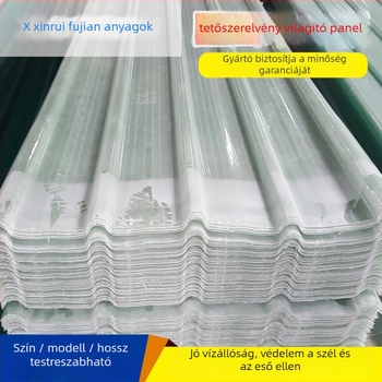 FRP tető skylight panel – átlátszó műanyag, tűzálló, FRP konstrukció