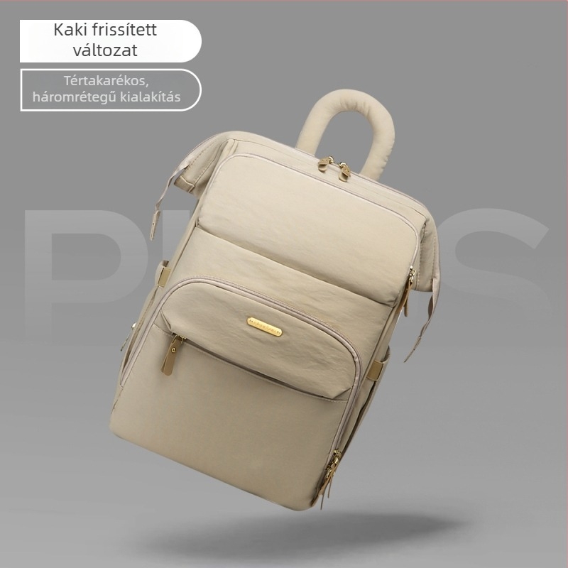 JOYNCLEON Babaápolási hátizsák — vízálló, száraz-nedves elválasztás; anyag: szövet; kialakítás: hátizsák; görbe vállpánt