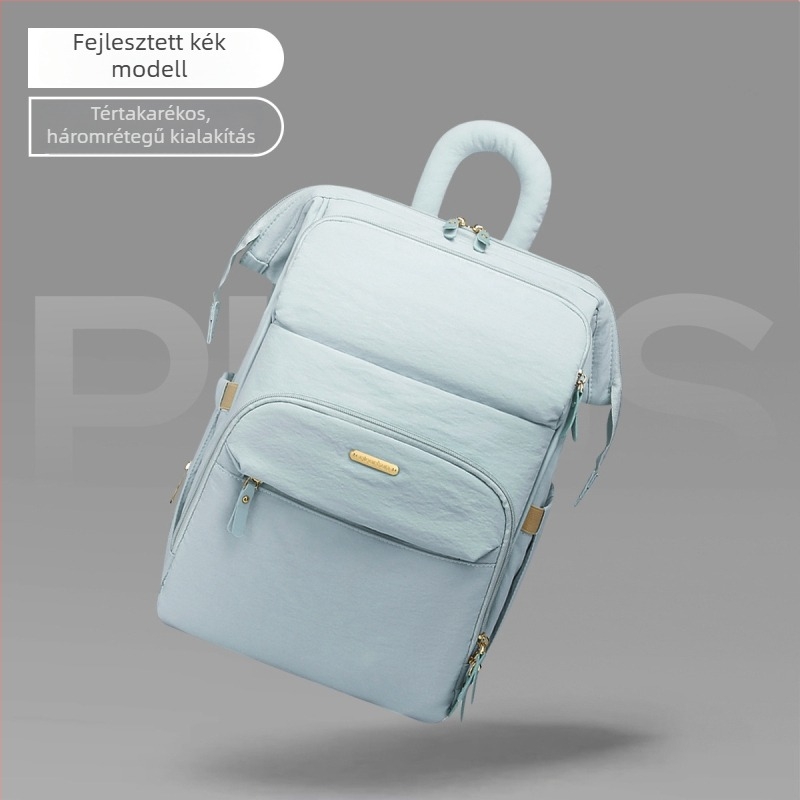 JOYNCLEON Babaápolási hátizsák — vízálló, száraz-nedves elválasztás; anyag: szövet; kialakítás: hátizsák; görbe vállpánt