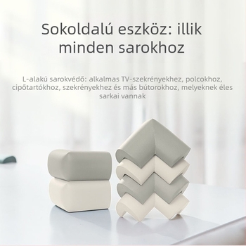 Gyerek asztal sarokvédő - Jobbszögű sarok, 200 db, Márka nélküli, Importálás nélküli