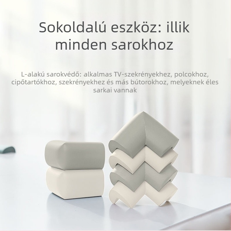 Gyerek asztal sarokvédő - Jobbszögű sarok, 200 db, Márka nélküli, Importálás nélküli