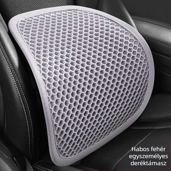 Autó lombtámasz gélpárnával, lélegző hátsó párna hosszú utazásokhoz, nyári használatra, könnyed luxus stílus
