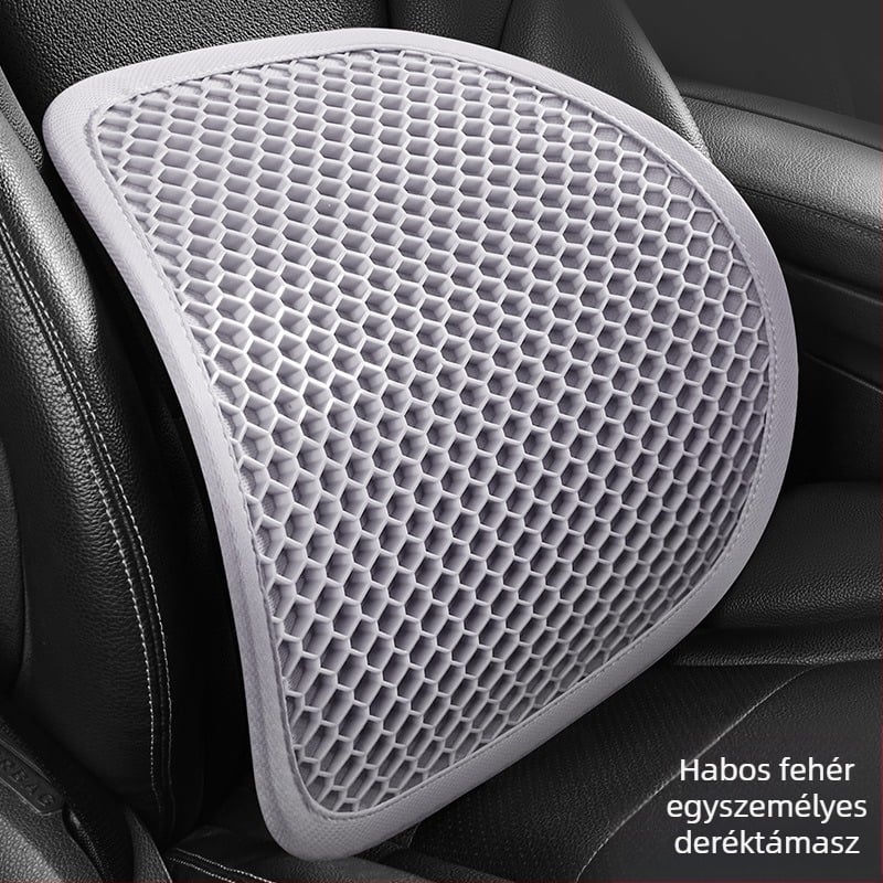 Autó lombtámasz gélpárnával, lélegző hátsó párna hosszú utazásokhoz, nyári használatra, könnyed luxus stílus