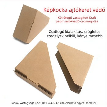 Frame Creator L-típusú papírsarokvédő – Kraft papír anyag, Snap-On dizájn, Termékszám: Corner Protector Paper