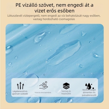 Egyszer használatos esőponcsó túrázáshoz — PVC anyag, felnőtt, egy személyre tervezve