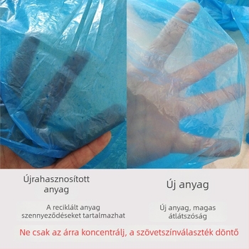 Egész testet fedő egyszer használatos esőponcsó, PE anyag, vékony 0,02 vastagság, egy személy részére, TS005PE2