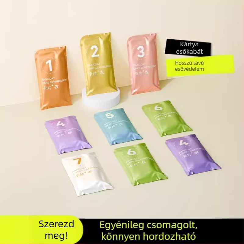 Túra esőponcsó PE anyagból - teljes testet fedő, hosszú, felnőtt, egyszer használatos