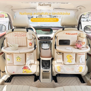 Összecsukható hátsó üléshez étkezőasztal autóhoz, csattolós telepítés, univerzális illeszkedés, Blue Rain