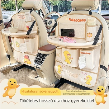 Összecsukható hátsó üléshez étkezőasztal autóhoz, csattolós telepítés, univerzális illeszkedés, Blue Rain