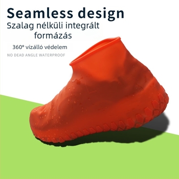 Utazási vastagított szilikon cipővédők esőre és túrázásra – újrahasználható, csúszásmentes, kopásálló