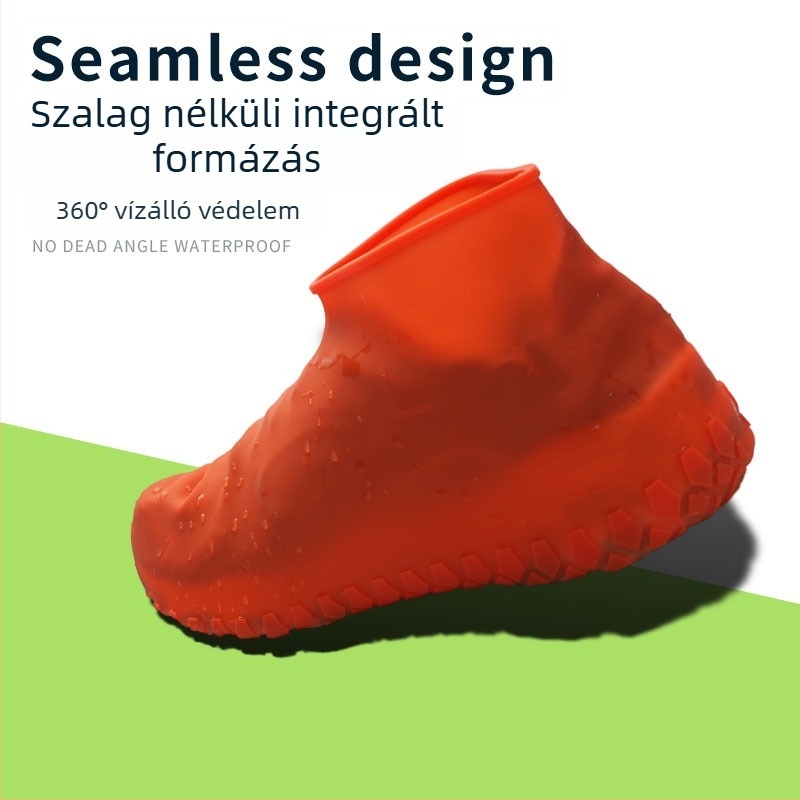 Utazási vastagított szilikon cipővédők esőre és túrázásra – újrahasználható, csúszásmentes, kopásálló