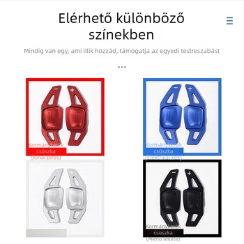 Alumíniumötvözet kormányváltó lapátok ragasztós szereléssel VW Golf 8 MK8, Tiguan L, Touareg, CC, Magotan