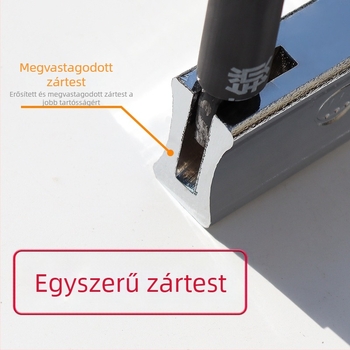 Langma915 U-formájú zár motorkerékpárokhoz és elektromos kerékpárokhoz, ötvözött acél és réz, 1,05 kg, alkalmas motorkerékpárokra, elektromos kerékpárokra, triciklisekre, elektromos robogókra és kerékpárokra