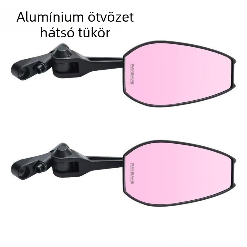 Mini elektromos autó hátsó tükröe, alumíniumötvözetből, négyszögletes, univerzális illesztés, jobb- és balmenet, ütésálló