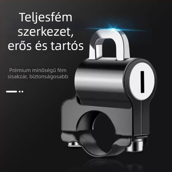 Sisakzár motorkerékpár és kerékpár sisakhoz, Shengwang univerzális modell, fém lopás elleni zár, alkalmas körcsövekre