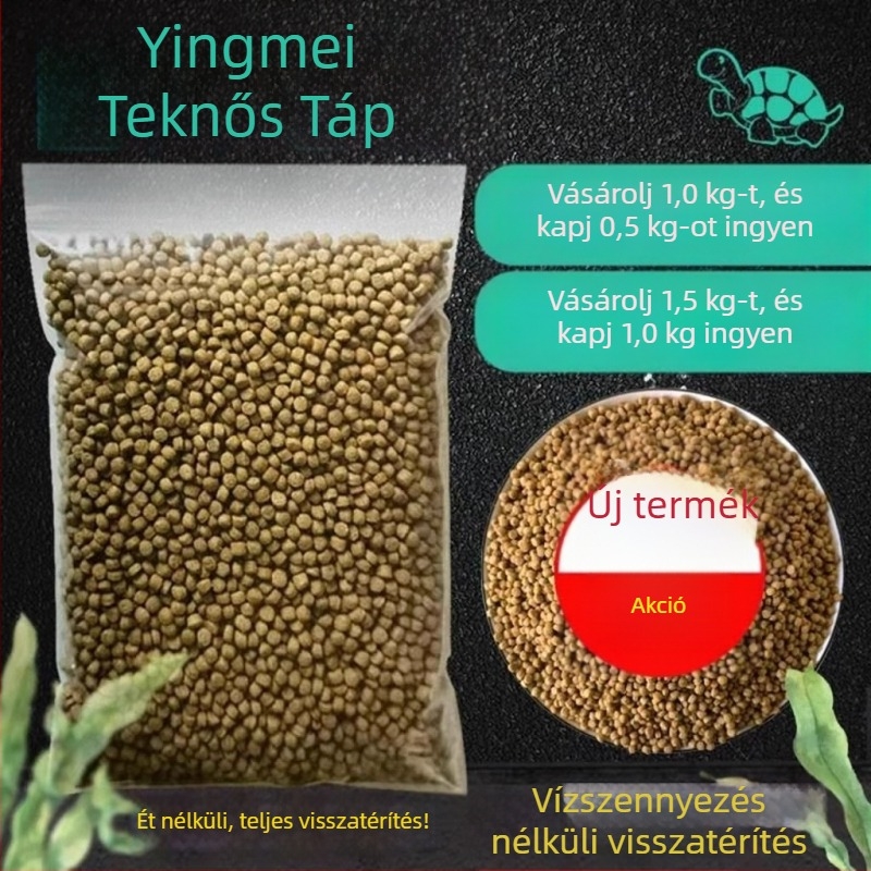 Granulált teknőstáp – akváriumi házi kedvenc étel, tömeges kiszerelésben, nem importált