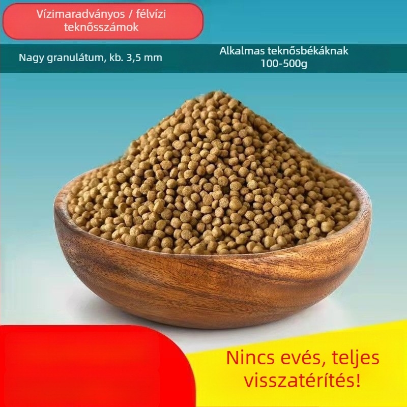 Granulált teknőstáp – akváriumi házi kedvenc étel, tömeges kiszerelésben, nem importált