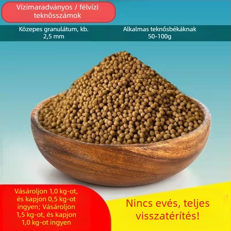 Granulált teknőstáp – akváriumi házi kedvenc étel, tömeges kiszerelésben, nem importált