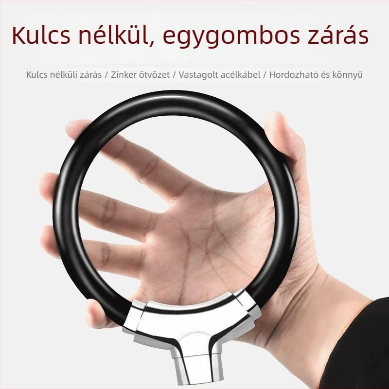 Pengyi kerékpárzár, cink-ötvözet, lopás elleni, univerzális kompatibilitás, tömeg 0,4 kg