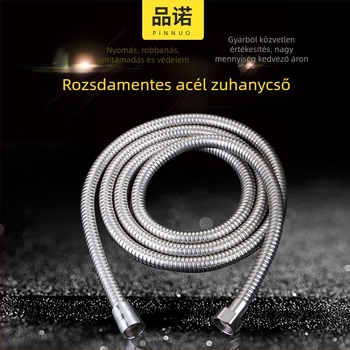 Rozsdamentes acél zuhanycső, modell pn-l001, névleges nyomás 0,8 MPa, működési hőmérséklet 0–100°C, telepítés: spirális