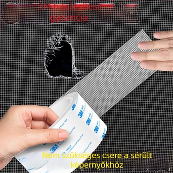Szúnyogháló javító szalag – önragasztó patch a háló lyukainak javításához, tekercses javító szalag